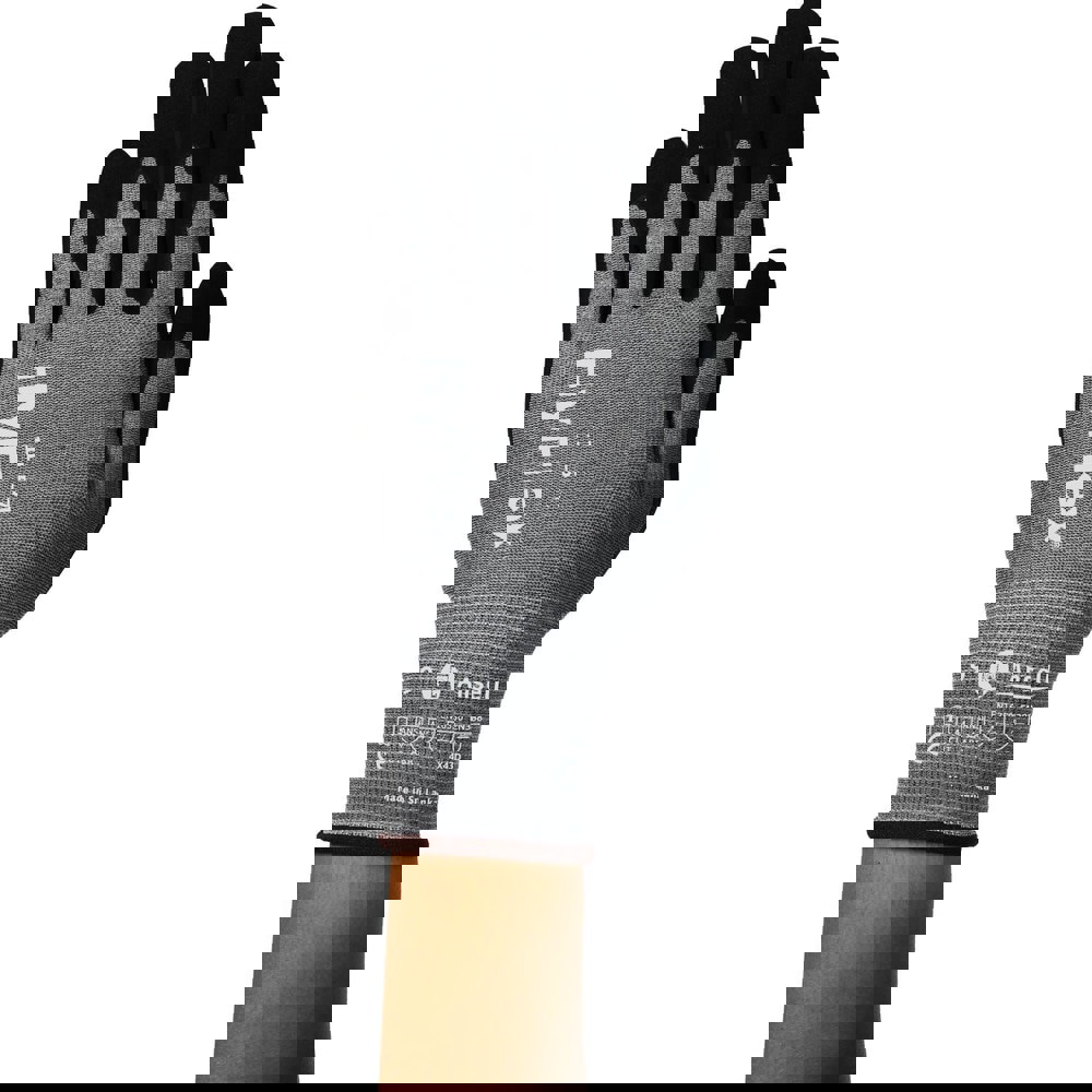 Work Gloves: Large, Foam Nitrile-Coated HPPE, Carbon, Nylon & Spandex, Industrial